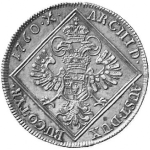 Реверс монеты Австрия, 30 крейцеров, 1760, Мария Терезия