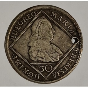 Аверс монеты Австрия, 30 крейцеров, 1765-1773