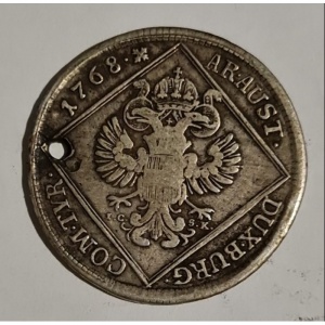 Реверс монеты Австрия, 30 крейцеров, 1765-1773