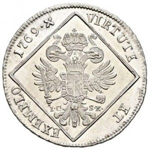 Реверс монеты Австрия, 30 крейцеров, 1767-1769, Иосиф II