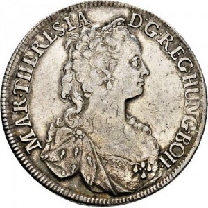Аверс монеты Австрия, ½ талера, 1741-1743