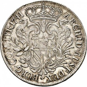 Реверс монеты Австрия, ½ талера, 1741-1743