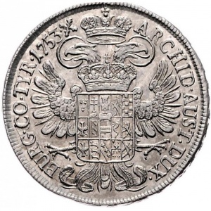 Реверс монеты Австрия, ½ талера, 1746-1753