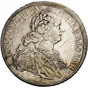 Аверс монеты Австрия, ½ талера, 1746-1750, Франц I
