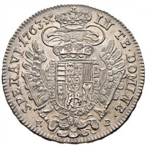 Реверс монеты Австрия, ½ талера, 1751-1765, Франц I