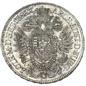 Реверс монеты Австрия, ½ талера, 1768