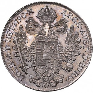 Реверс монеты Австрия, ½ талера, 1790-1792, Леопольд II
