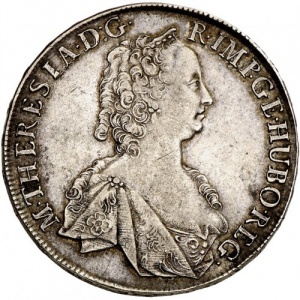 Аверс монеты Австрия, 1 талер, 1746-1765