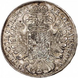 Реверс монеты Австрия, 1 талер, 1746-1765