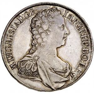 Аверс монеты Австрия, 1 талер, 1751-1765