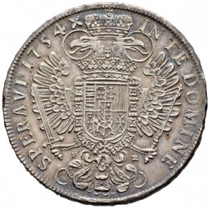 Реверс монеты Австрия, 1 талер, 1751-1765