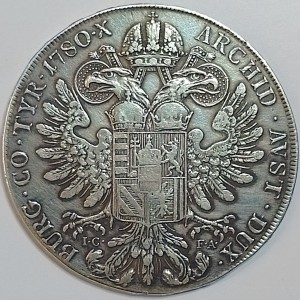 Реверс монеты Австрия, 1 талер, 1772-1780