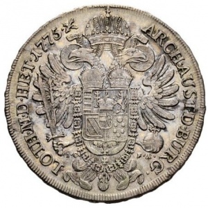 Реверс монеты Австрия, 1 талер, 1773-1780