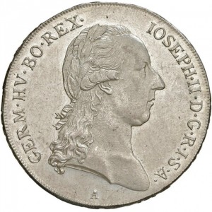 Аверс монеты Австрия, 1 талер, 1781-1790