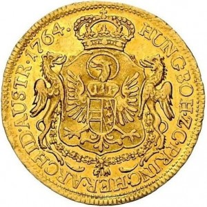 Реверс монеты Австрия, 1 дукат, 1764