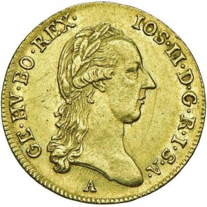 Аверс монеты Австрия, 1 дукат, 1780-1790
