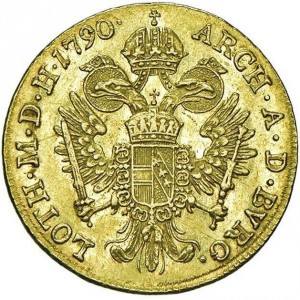 Реверс монеты Австрия, 1 дукат, 1780-1790