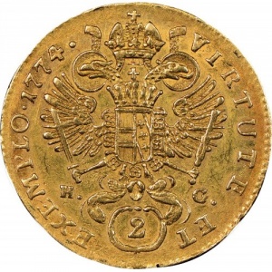 Реверс монеты Австрия, 2 дуката, 1768-1777
