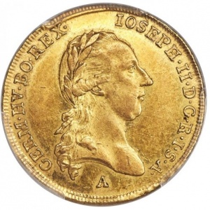 Аверс монеты Австрия, 2 дуката, 1783-1787