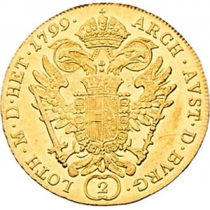 Реверс монеты Австрия, 2 дуката, 1799-1803