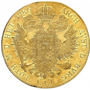 Реверс монеты Австрия, 4 дуката, 1786