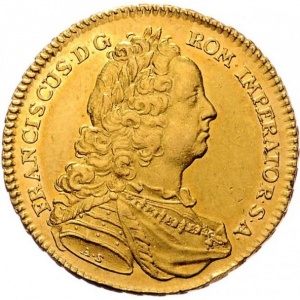 Аверс монеты Австрия, 5 дукатов, 1745