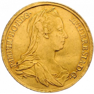 Аверс монеты Австрия, 5 дукатов, 1777