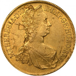 Аверс монеты Австрия, 6 дукатов, 1765