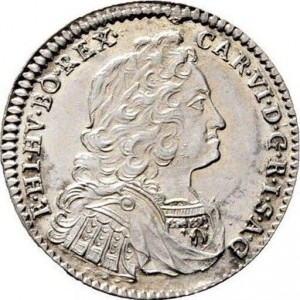 Аверс монеты Австрия, 6 крейцеров, 1724-1740
