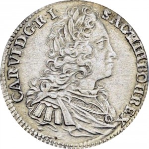 Аверс монеты Австрия, 15 крейцеров, 1734