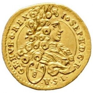 Аверс монеты Австрия, ⅛ дуката, 1707