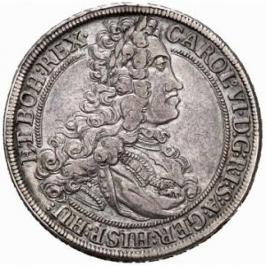 Аверс монеты Австрия, ½ талера, 1713-1728