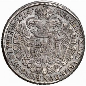 Реверс монеты Австрия, ½ талера, 1713-1728