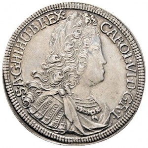 Аверс монеты Австрия, ½ талера, 1724