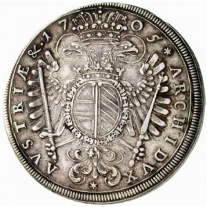 Реверс монеты Австрия, 1 талер, 1705