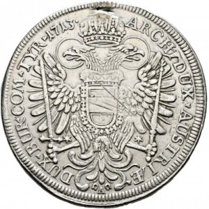 Реверс монеты Австрия, 1 талер, 1713-1714