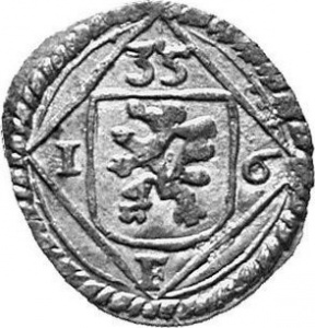 Аверс монеты Австрия, 1 пфенниг, 1624-1637
