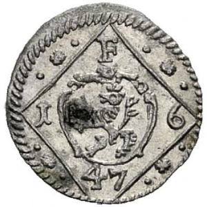 Аверс монеты Австрия, 1 пфенниг, 1642-1647