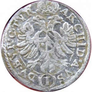 Реверс монеты Австрия, 1 крейцер, 1624-1625
