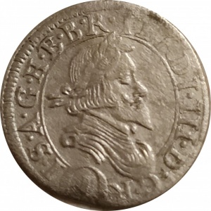 Аверс монеты Австрия, 1 крейцер, 1639-1657