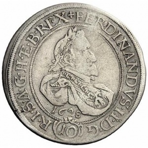 Аверс монеты Австрия, 10 крейцеров, 1628-1637