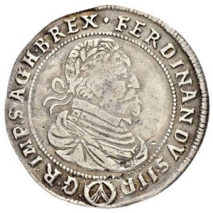 Аверс монеты Австрия, ¼ талера, 1627-1636, Фердинанд II, коронованный имперский орел с гербом