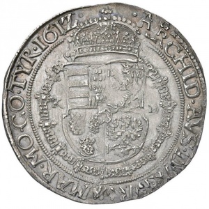 Реверс монеты Австрия, ½ талера, 1612, Рудольф II