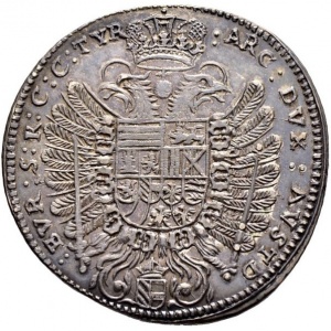 Реверс монеты Австрия, ½ талера, 1651-1656