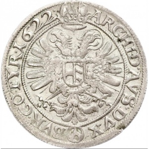 Реверс монеты Австрия, 150 крейцеров, 1622-1623, Имперский орел с гербом Вены внутри