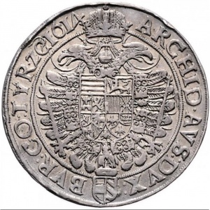 Реверс монеты Австрия, 2 талера, 1614, Матиас