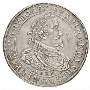 Аверс монеты Австрия, 2 талера, 1631, Фердинанд II, Корона над гербом