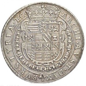 Реверс монеты Австрия, 2 талера, 1631, Фердинанд II, Корона над гербом