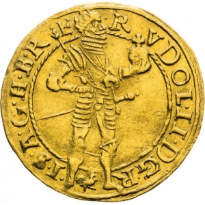 Аверс монеты Австрия, 1 дукат, 1593-1608, Рудольф II