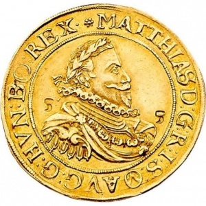 Аверс монеты Австрия, 5 дукатов, 1613-1618, Матиас